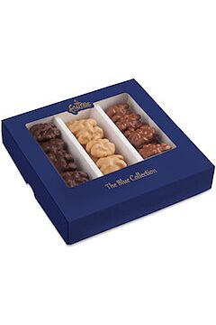 The Blue Collection - vlašské ořechy v čokoládě čerstvě vyrobené a balené přímo z balírny Frutree