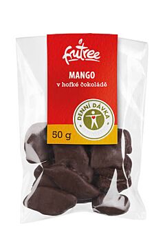 Mango v hořké čokoládě čerstvě vyrobené a balené přímo z balírny Frutree