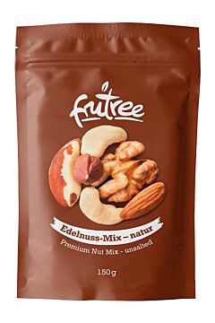 Edelnussmix - mandle, kešu, pára, vlašské a lískové ořechy čerstvě vyrobené a balené přímo z balírny Frutree
