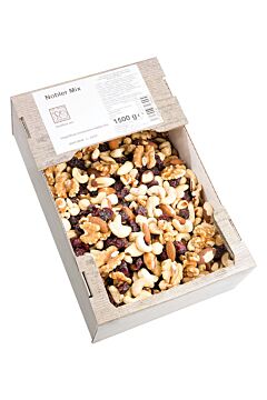 Nobler Mix - brusinky, mandle, kešu, vlašské, lískové, pára ořechy čerstvě vyrobené a balené přímo z balírny Frutree