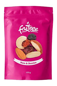 Nuts & Berries - brusinky, borůvky, physalis, mandle, kešu, pára ořechy čerstvě vyrobené a balené přímo z balírny Frutree