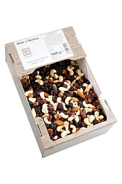 Nuts & Berries - kešu, mandle, lískové oříšky, brusinky a jahody čerstvě vyrobené a balené přímo z balírny Frutree